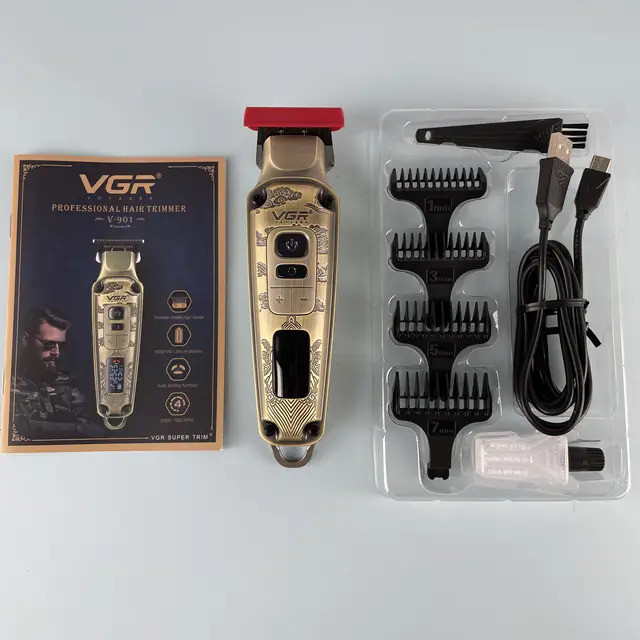 ماشین اصلاح موی سر و صورت وی جی ار مدل V-901 اصل - تصویر 3